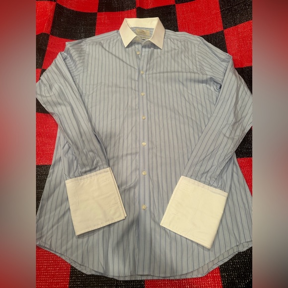 Hawes & Curtis LS shirt
Size 17 x 37
Luxury 2 Ply 100% Cotton 
Extra Slim Fit - Picture 2 of 5